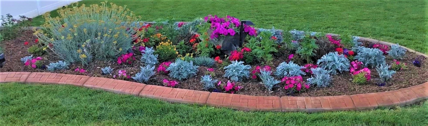 Flower bed using Oquirrh Mountain Compost